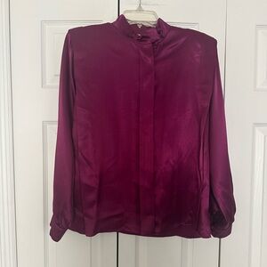 Vintage Prophecy Chic Women's Satin Blouse
